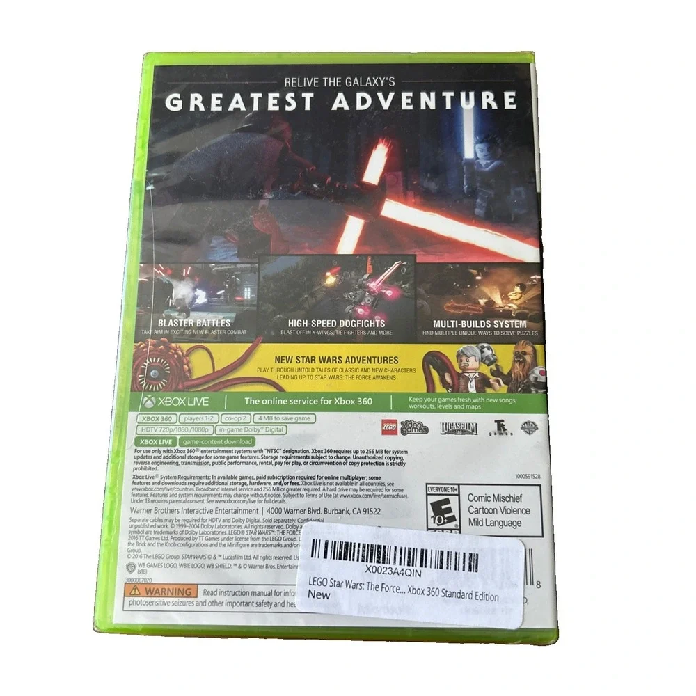 LEGO Star Wars: The Force Awakens (Xbox 360) Brand New Factory Sealed